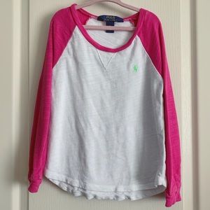 Girl’s Ralph Lauren Shirt Long-Sleeved Knit Top